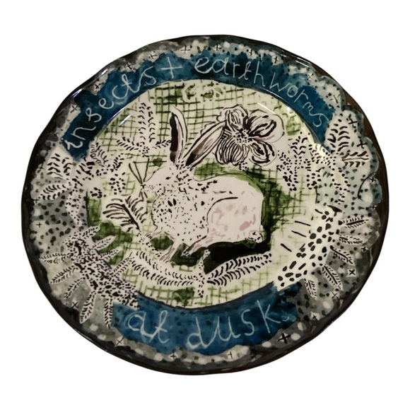 Anthropologie Woodland Picnic Collection Plates By Cornelia O'Donovan Set Of 4 - Picture 8 of 13